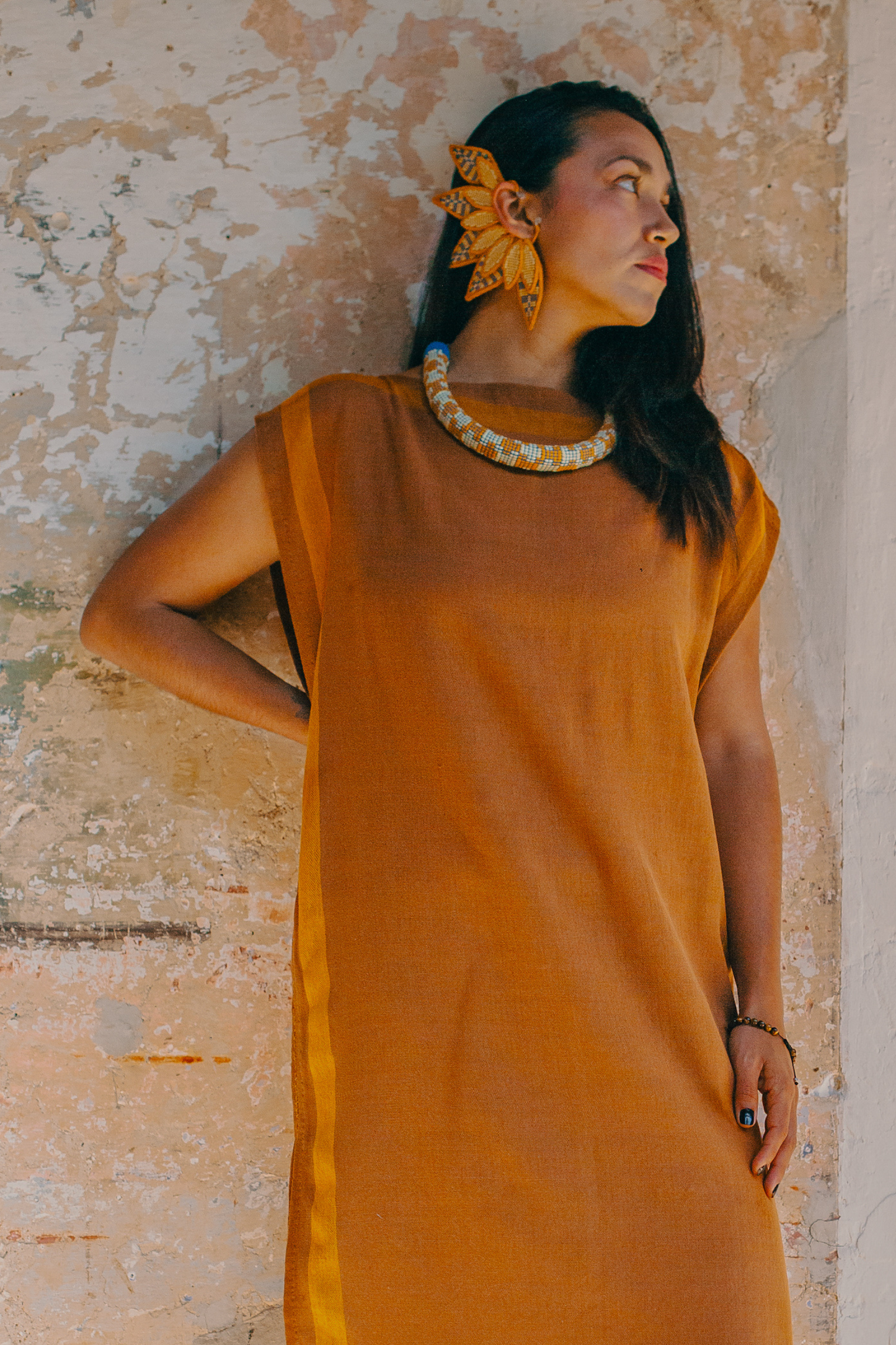 Yellow Block Necklace