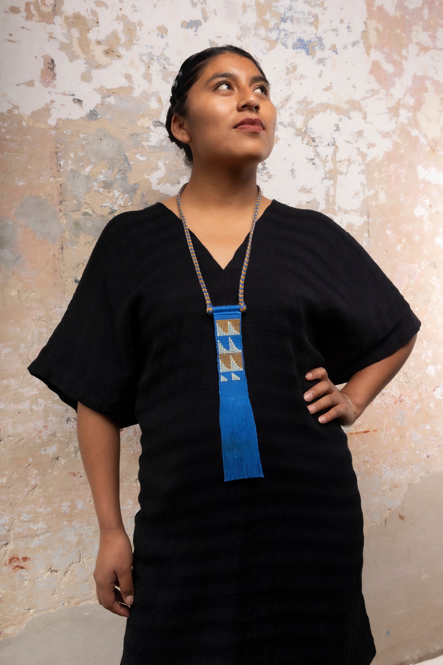 Collar Pico de Ave Azul