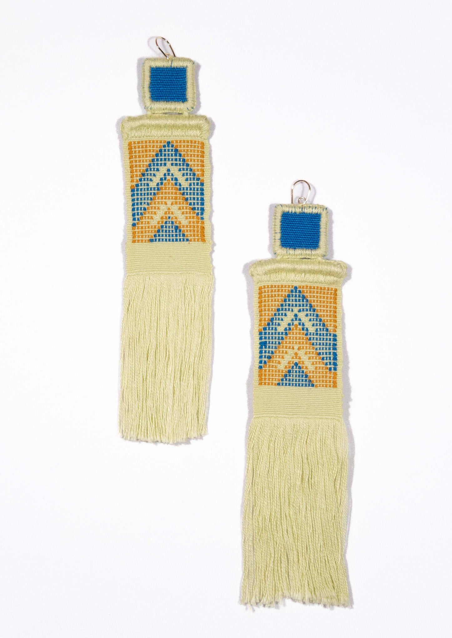 Aretes Maxi Ave Verde Pistache