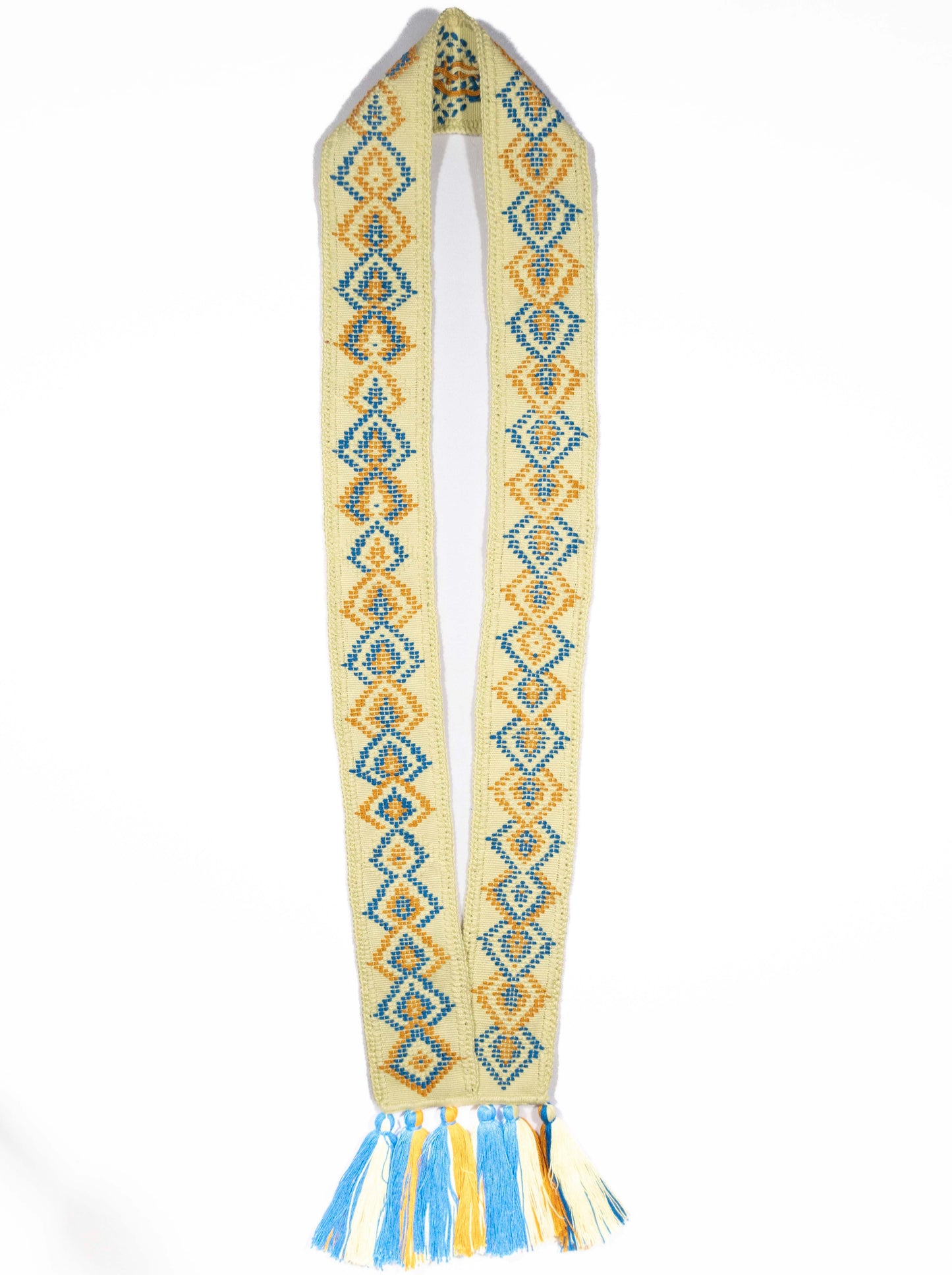 Collar Rombo Flecos Verde Pistache