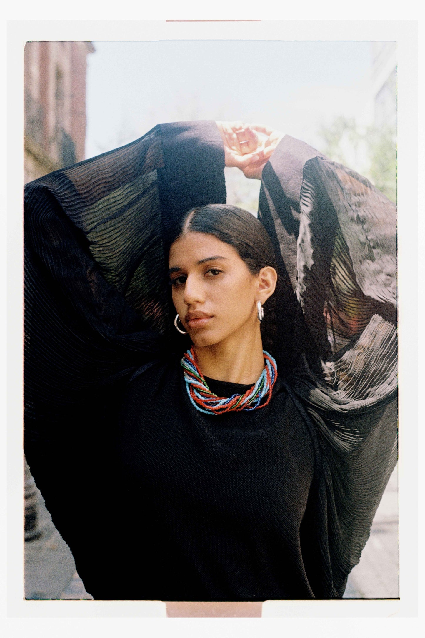 Vestido Plisado Negro