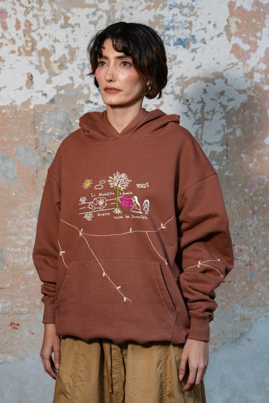 Sudadera con Gorro Sueños y Visiones Telar