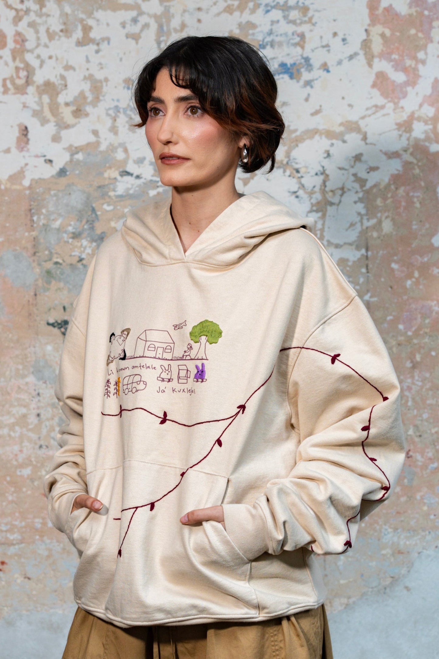 Sudadera con Gorro Sueños y Visiones Buhos