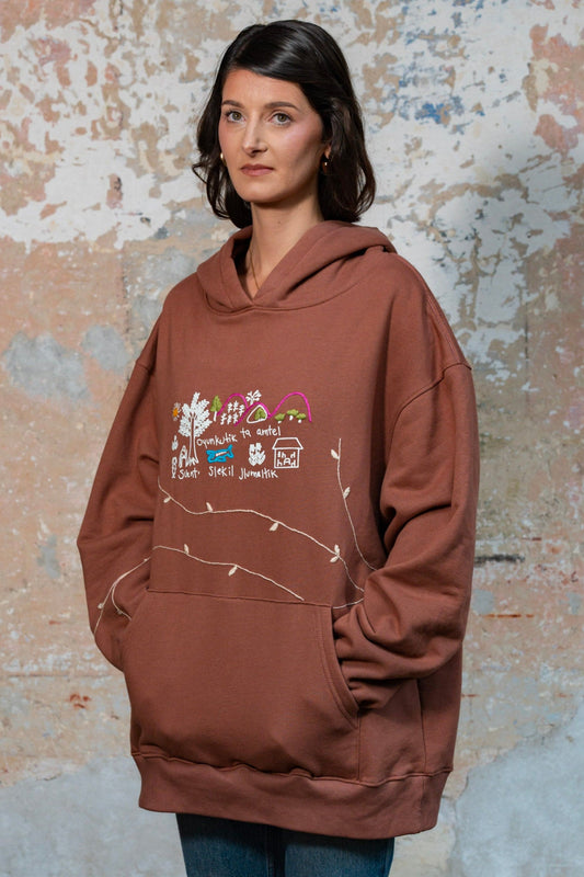 Sudadera con Gorro Sueños y Visiones Montañas