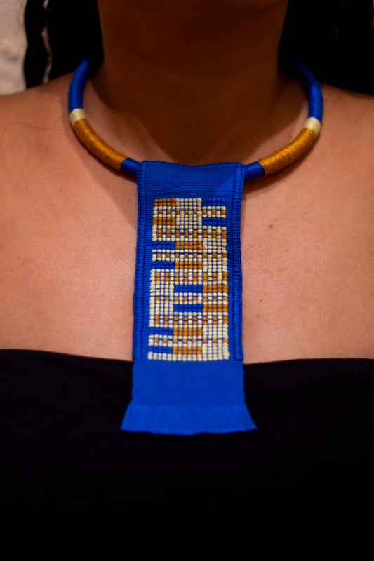 Collar Pasos Azul